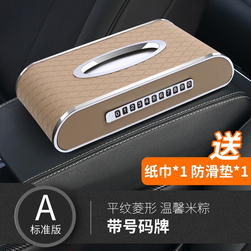 Zakdoekendoos voor auto van PU-leer, zwart, universele autozakdoekhouder voor zonneklep en stoelrugleuning, praktische en elegante zonneklep-organizer, autopapierdispenser