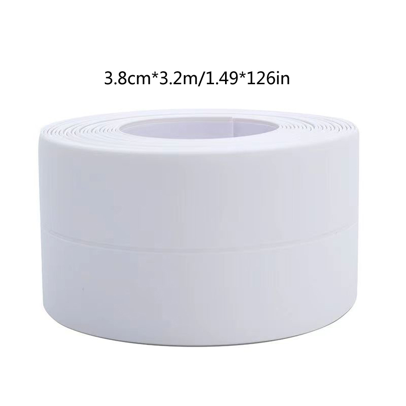 1 rotolo di striscia sigillante per WC impermeabile e resistente al muffa, nastro sigillante autoadesivo per cucina e bagno, nastro impermeabile per bagno