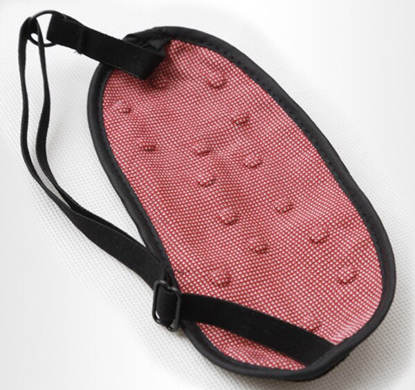 20 sztuk/partia kolor czarny lub wino kolor czerwony pielęgnacja oczu magnetyczne śpiące oko opaska na oczy