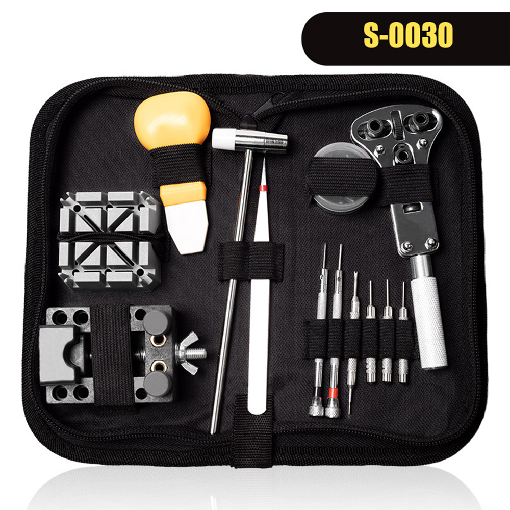 147pcs/set Watch Repair Tool Kit Watch Case Opener Link Remover Screwdriver Repair Tools Kit Watchmaker Tools: S-0030