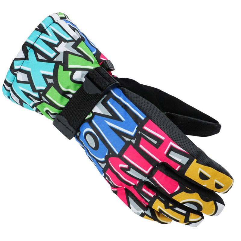 Gants De Ski pour femmes Guantes De Invierno en plein air mitaines De Snowboard imperméables et cachemire pour hommes Plus gants De Ski pour adultes en coton: COLOR2 / L