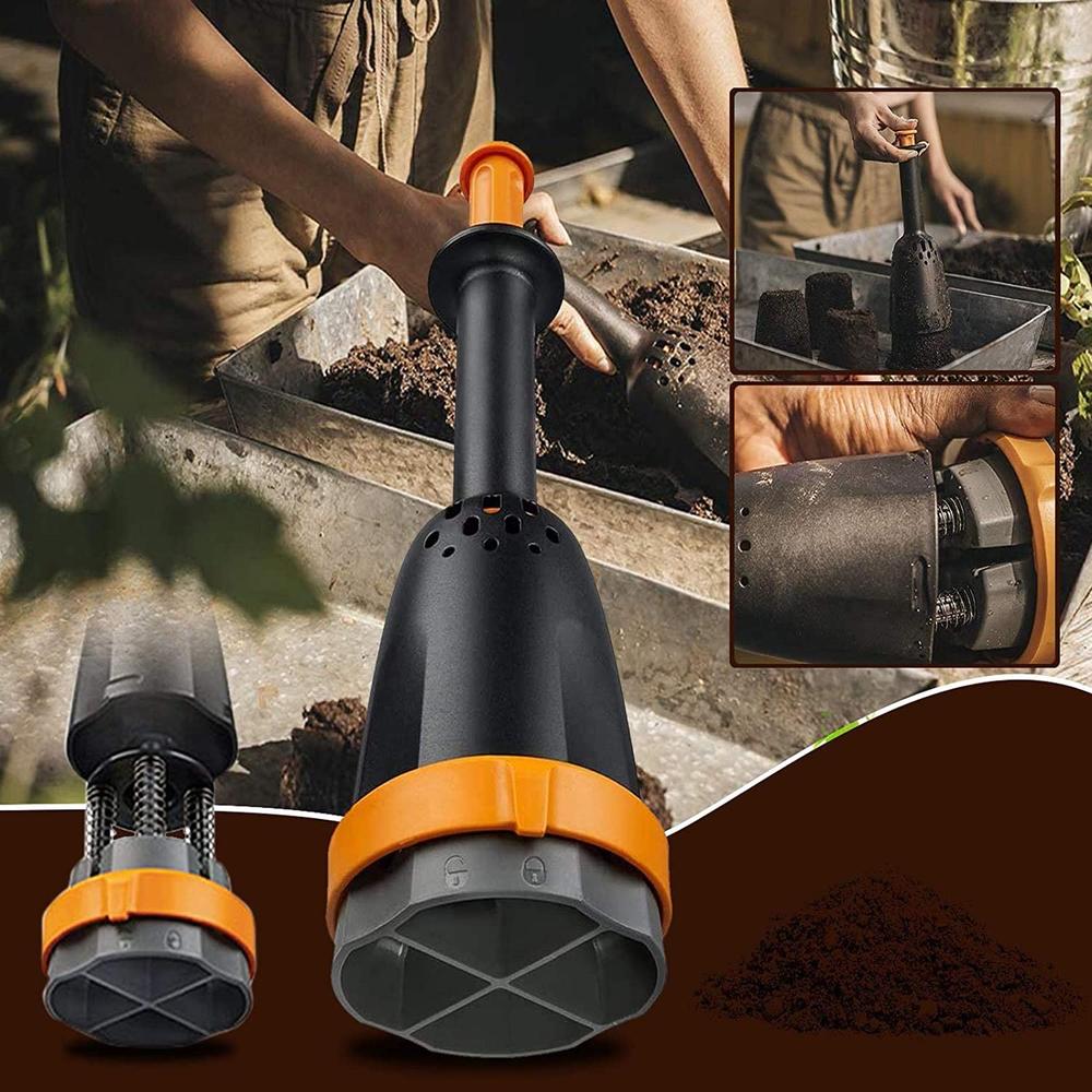 Soil Block Maker Seed Soil Blocker Manual Gardening Soil Making Tool for Nursery Pots Greenhouse Flower Pots Growing Bags