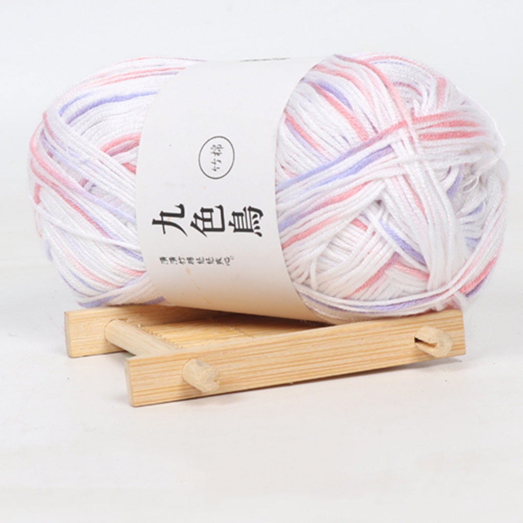 Bamboo Charcoal Cotton Baby Line Fine Wool Crochet Diy Children Cotton Yarn Comfortable Wool Blended Yarn Apparel Sewing Yarn