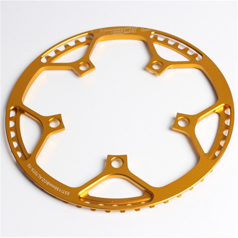Litepro 130mm bcd kedjekrans i aluminiumlegering 45t-58t hopfällbar cykelskiva med skydd ultralätta cykeldelar