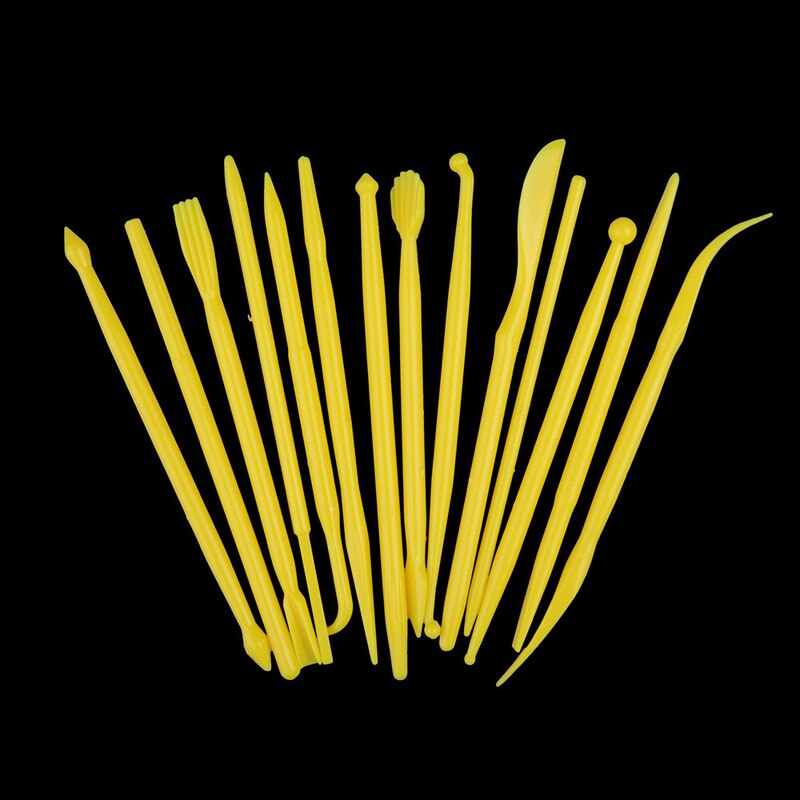 14Pcs Plastic Clay Sculpting Set Wax Carving Pottery Tools Carving Sculpture Shaper Polymer Modeling Clay Tools