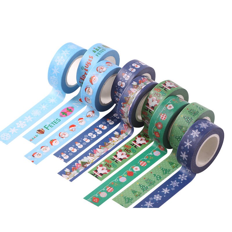 20Pcs/1Lot Decoratieve Plakband Kerst Decoratieve Scrapbooking Diy Papier Japanse Stickers 10M