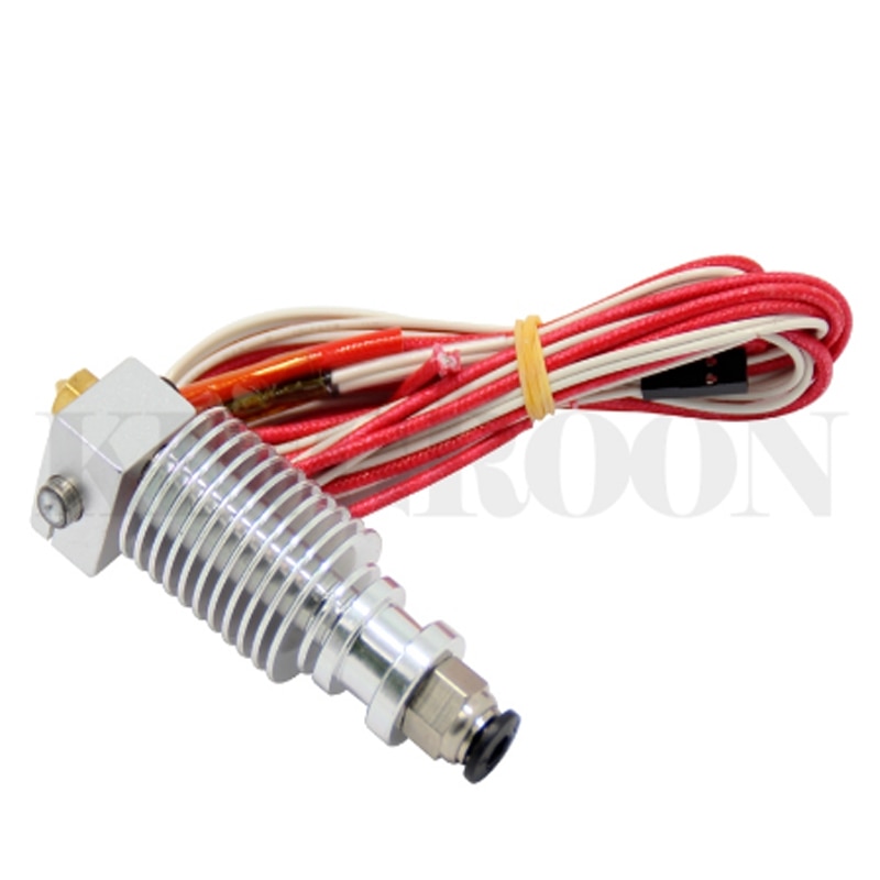 V5 V6 J-head Extruder Hotend Remote Direct Short 3D Printers Parts End Aluminum For 1.75mm 3.0mm Filament 12V40W Kit 0.4mm