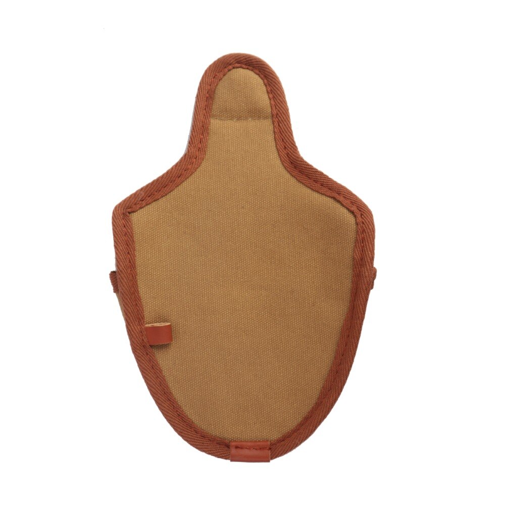 Tourbon Vintage Canvas &amp; Fleece Golf Mallet Putter Head Cover Golf Headcover Pouch Khaki Head Driver Protector