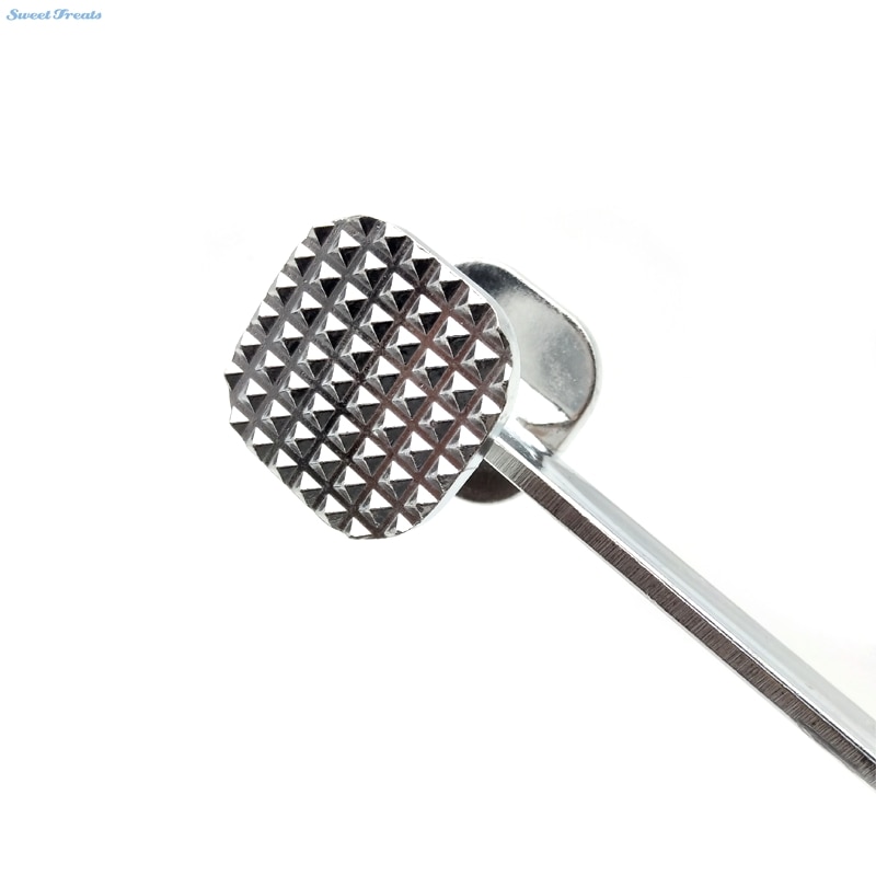 Sweettreats Meat Hammer Stainless Steel Metal Meat Mallet Tenderizer Steak Beef Chicken Hammer Kitchen Tool