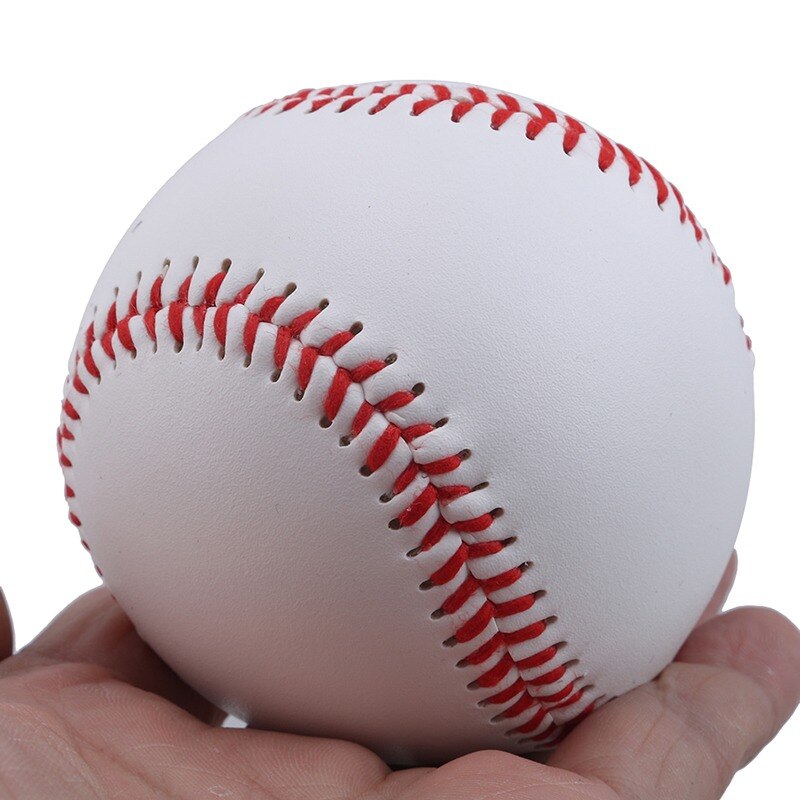 Handgemaakte Baseballs Pvc Bovenste Rubber Innerlijke Zachte Baseball Ballen Softbal Bal Training Oefening Baseball Ballen