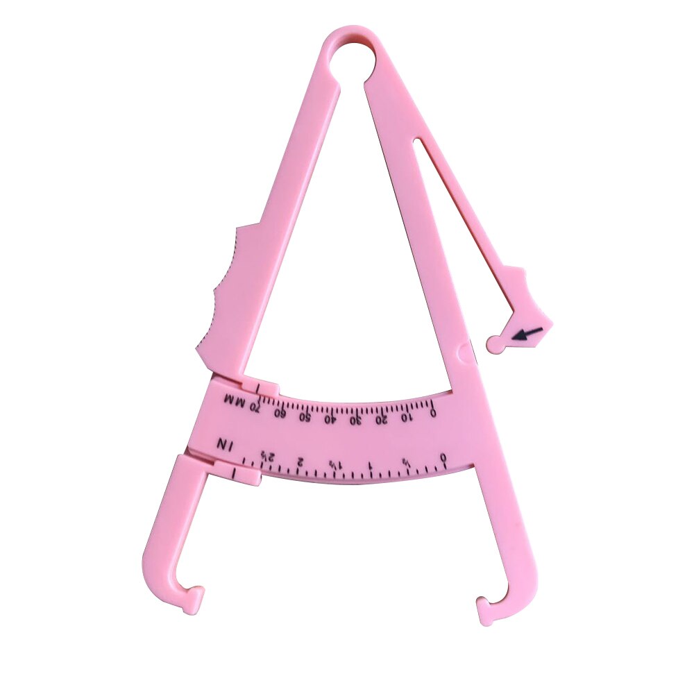 Vetmeter, meetinstrument voor lichaamsfitness, afslanktester, vetklemmen, tang, lichaamsmonitor, talgmeter: Roze