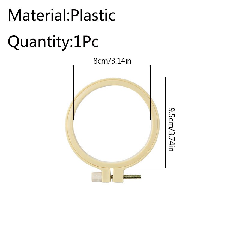 Multi-Size Plastic Embroidery Cross Stitch Hoop Embroidery Hoop Ring Frame DIY Craft Sewing Tools 1Pcs: P02