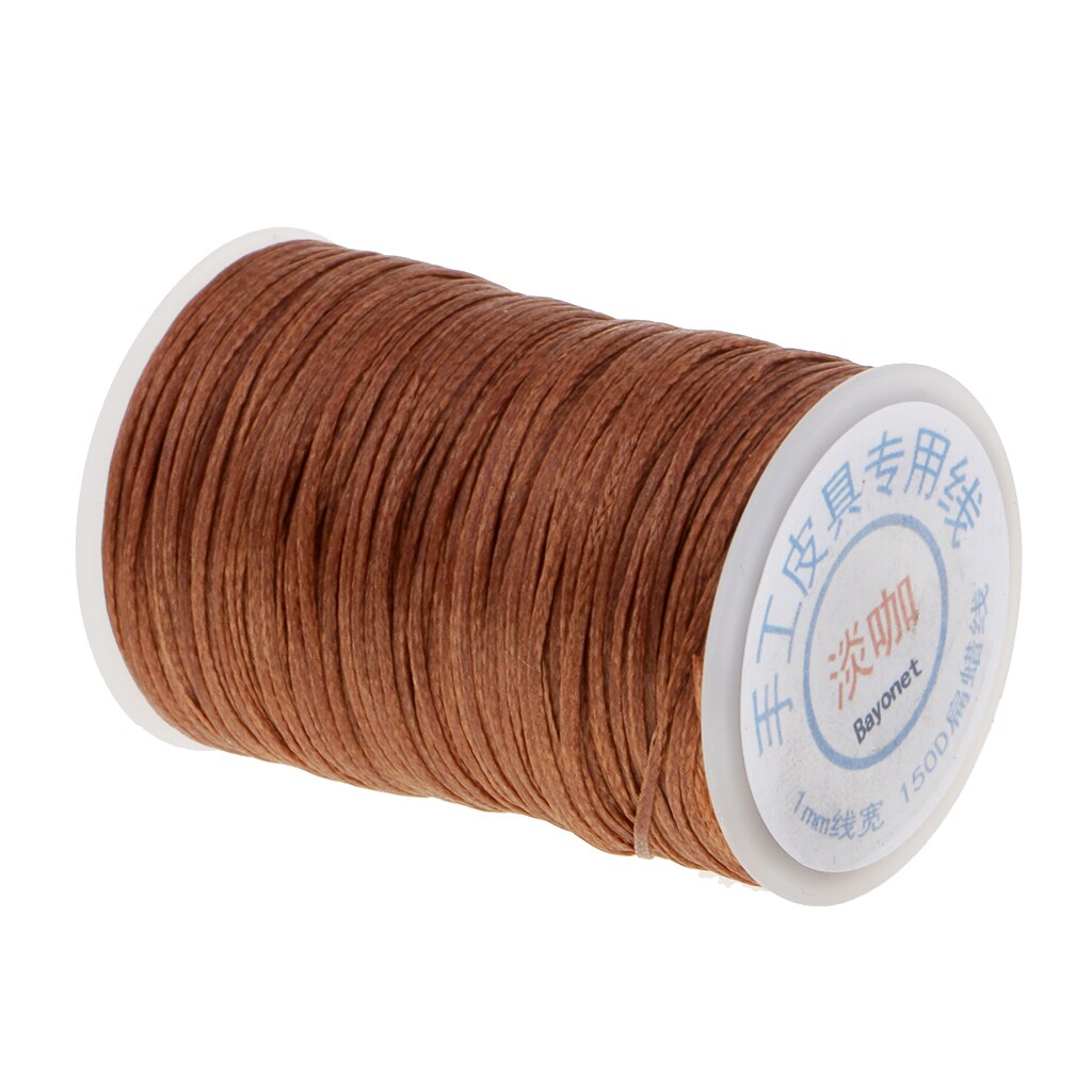1 Roll 60m Length Polyester Strong Sewing Waxed Thread Leather Line Hand Craft Accessories 1mm Diameter