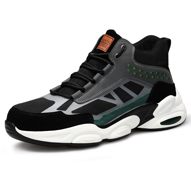 Men Breathable Safety Shoes Male Steel Toe Indestructible Work Boots Man Puncture-Proof Construction Working Non-slip Sneakers
