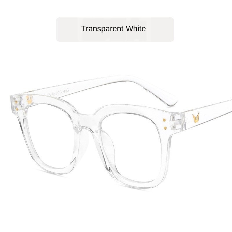 HUHAITANG Korean Style Glasses Frame Plain Glasses Net Red Street Shot Eyeglasses: 6
