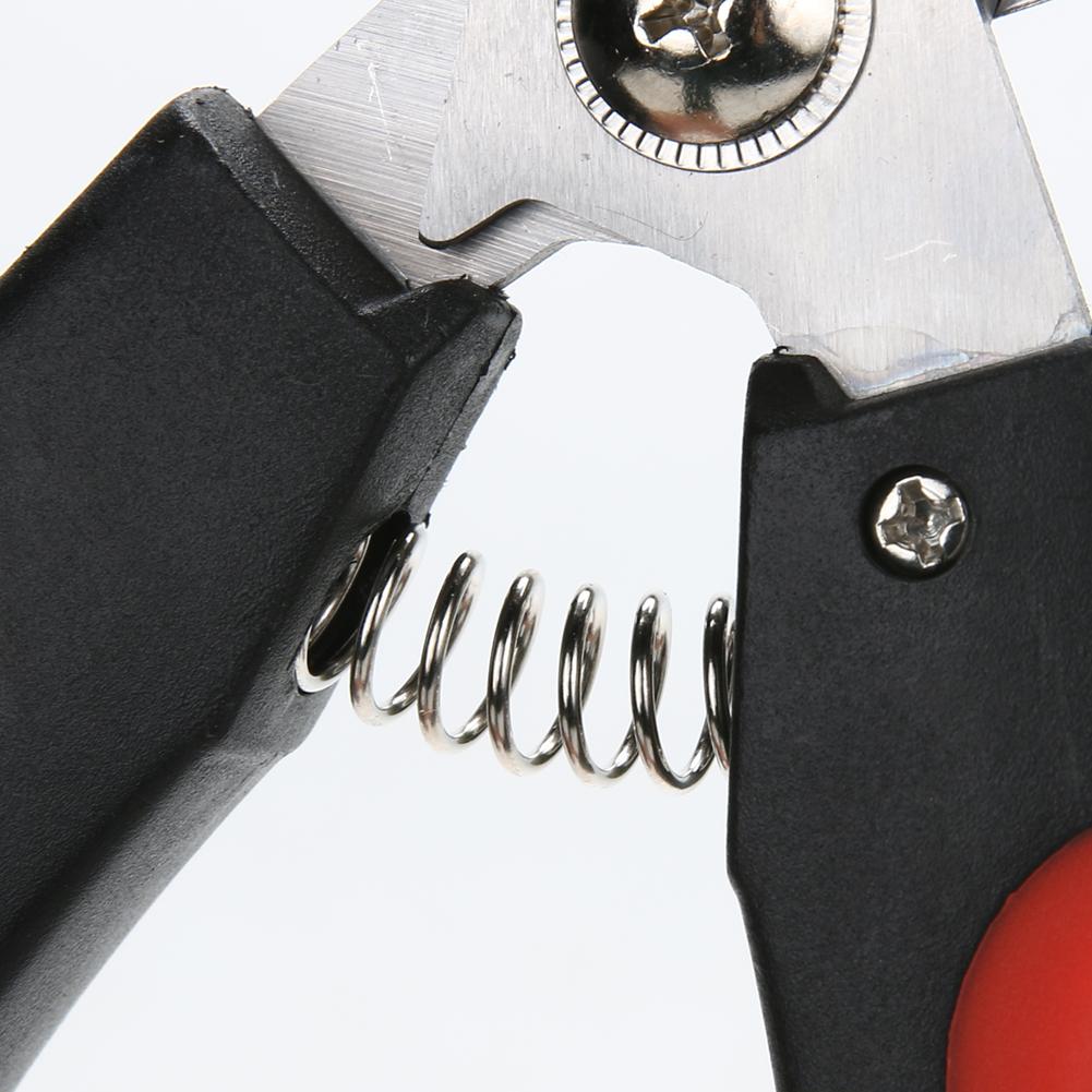 Mascota perro seguridad clavo Clipper cortador aseo tijeras para animales gatos con cerradura tamaño S M cortaúñas
