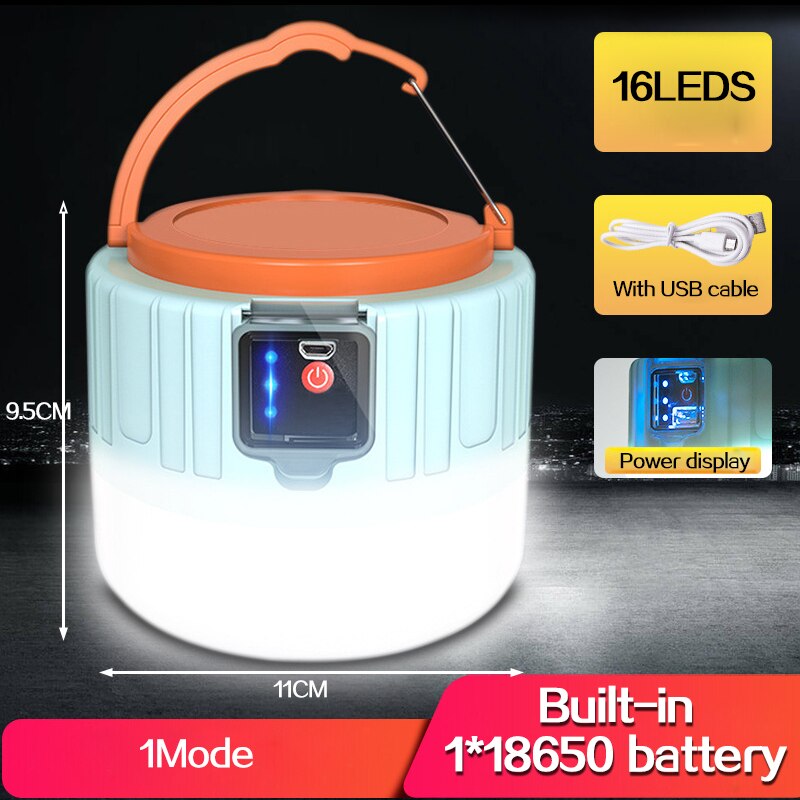 280W 190W Camping Light USB Rechargeable Bulb For Outdoor Tent Lamp Solar LED Portable 3 Mode Tent Lanterns Emergency Lights: package B