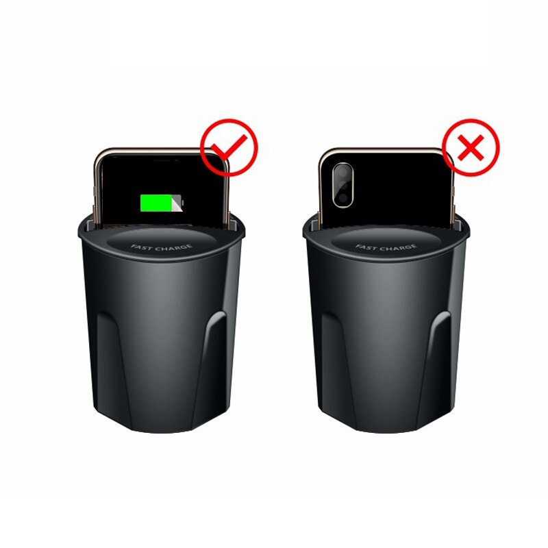 Snelle Draadloze Oplader Autolader Cup Auto Charger Bracket 3-In-1 Draadloze Oplader