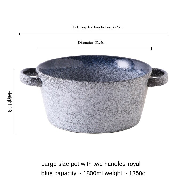 Cuenco de Ramen para microondas, recipiente de cerámica con personalidad creativa, olla de sopa, Cocina Para el hogar, fideos instantáneos BowlLB501: color7