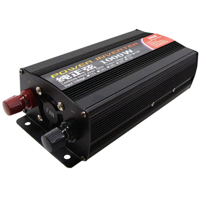 1000W Omvormer 12V 220V Zuivere Sinus DC12V/24V Naar Ac 220V 50Hz power Converter Booster Voor Huishoudelijke Auto Omvormer