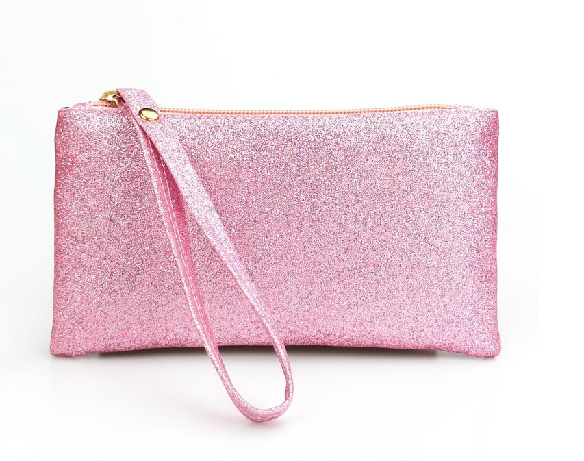 Carteras modernas para mujer, Cartera de cuero mate con doble cremallera, bolso de mano de día, bolso de mano para mujer: 784284