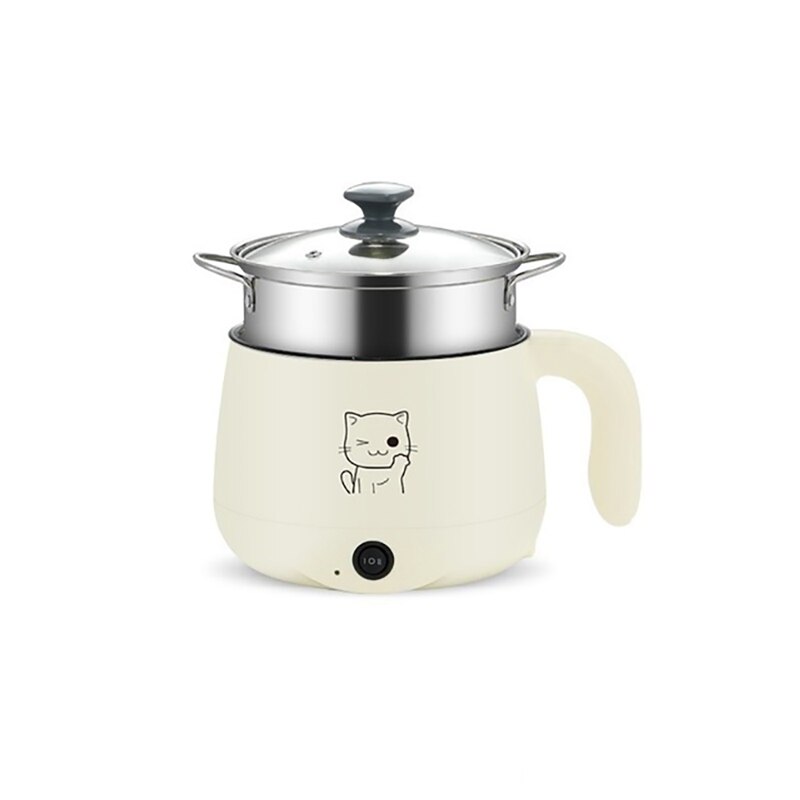 Electric Cooking Machine Household Samll 1-2 People Pot Multi Electric Rice Cooker Non-Stick Pan: plum