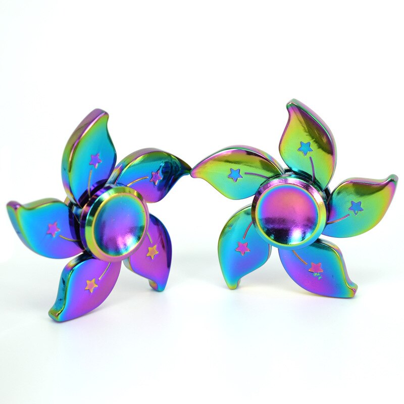Halloween Rainbow Rainbow Bauhinia Flower Star Fidget Spinner Hand Spinner For Focus Reduce Autism ADHD Stress Toys