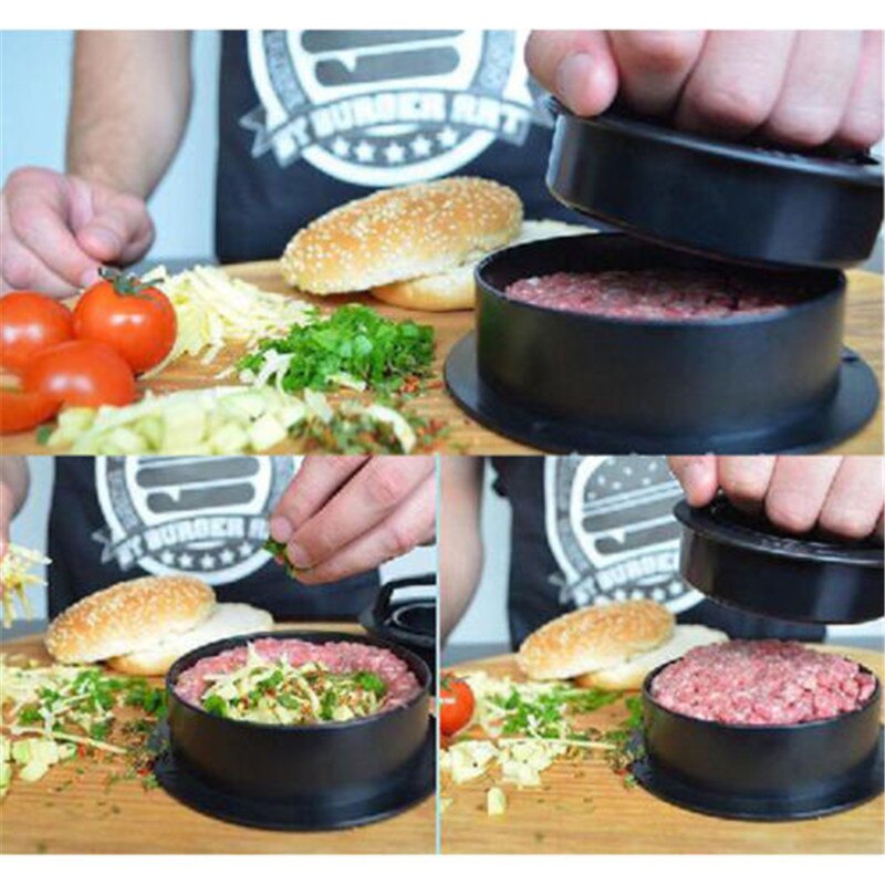 Gevulde Burger Druk Hamburgers Grill BBQ Patty Maker Juicy Vleesmolen Machine