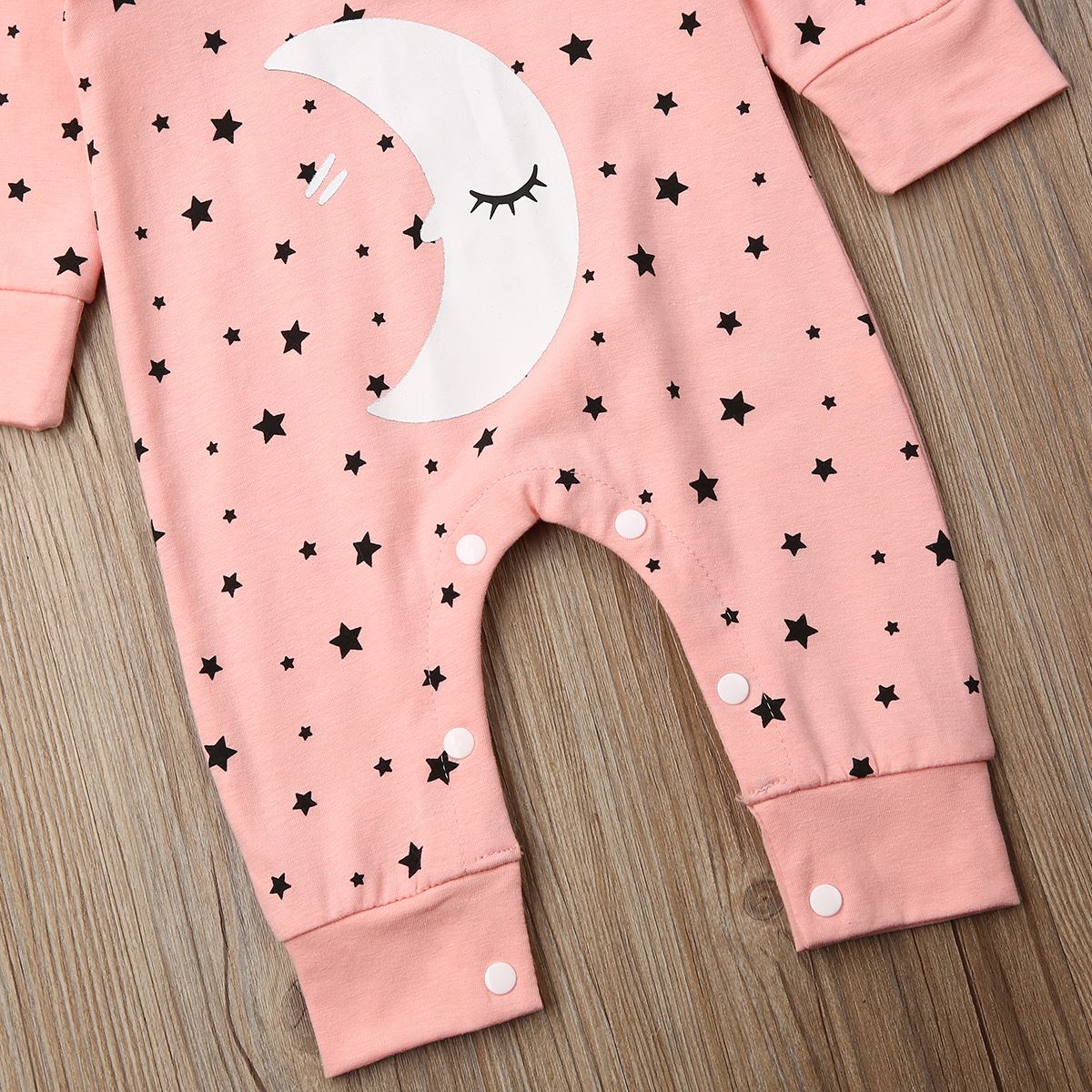 Nyfødte søskende matchende nattøj månestjernetryk nattøj til tvilling baby dreng pige brødre og søstre hætteklædte nattøj