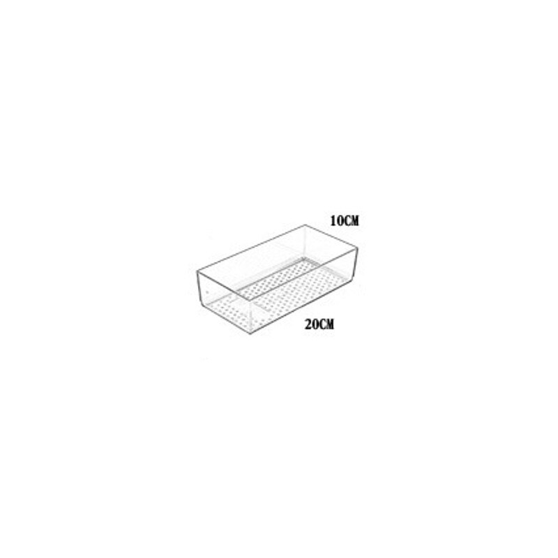 Boîte de rangement de maquillage de style tiroir, conteneur en plastique pour divers articles cosmétiques, séparateur de couverts de cuisine, organisateur de divers articles de bureau: 1pc m marron
