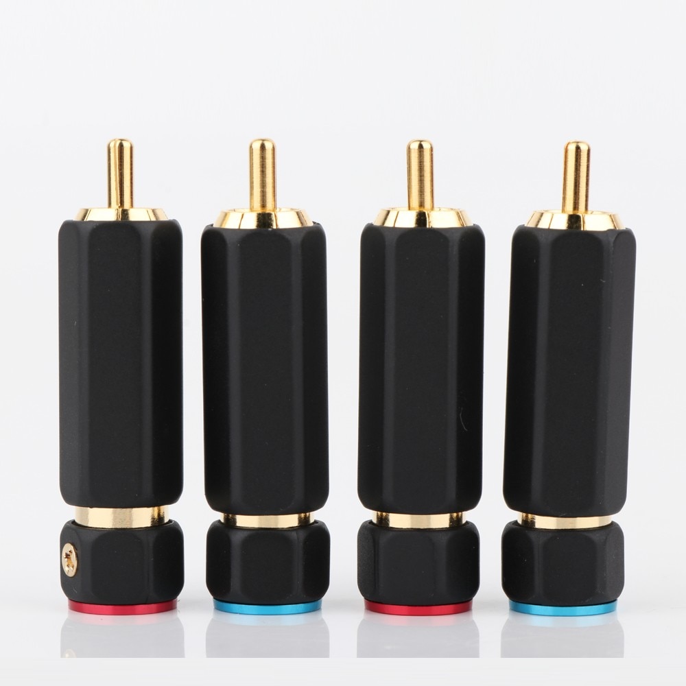 8PCS R1736 Hi Performance Pailiccs RCA Spina del Cavo Connettore Maschio per il fai da te audio video spina del cavo