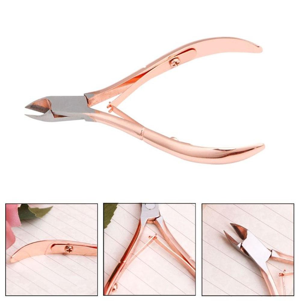 Nail Schaar Rvs Nail Art Cuticle Nipper Cutter Nagelknipper Draagbare Manicure Pedicure Gereedschap