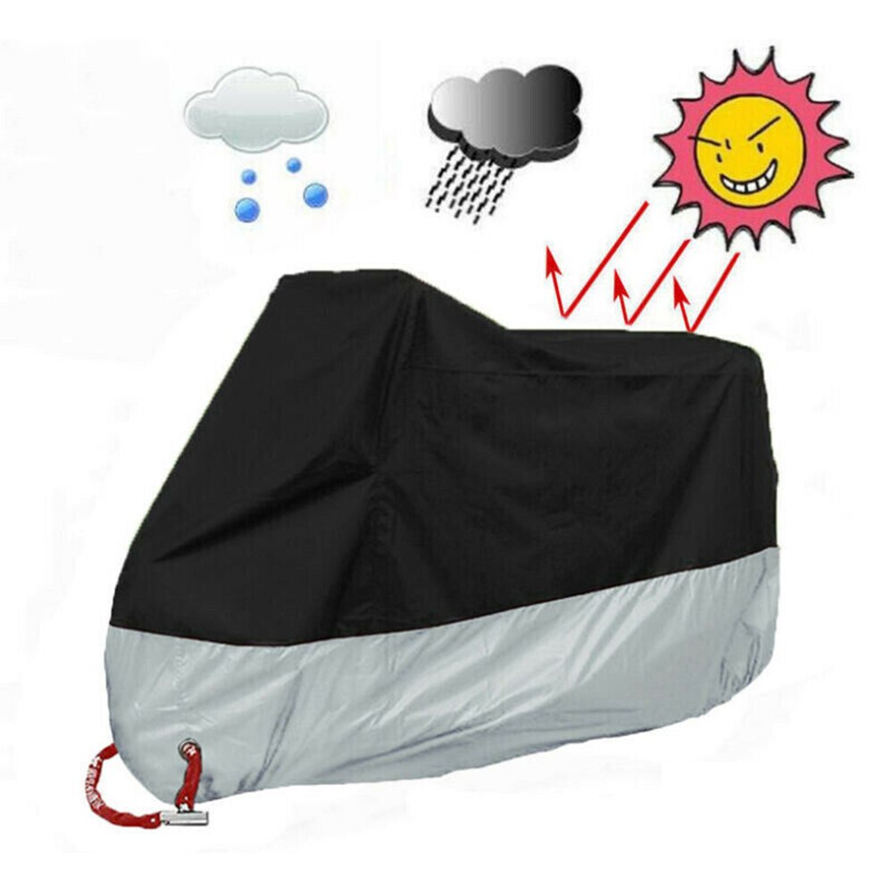 Motorfietshoes doek moto scooter hoes beschermer waterdicht stofdicht voor winter buitenopslag voor 125cc-150cc motorfietsen