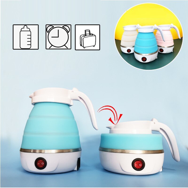 Bouilloire pliable Portable 100V ~ 240V, Mini-bouilloire Portable, avec mise hors tension automatique, pour la cuisine et la maison