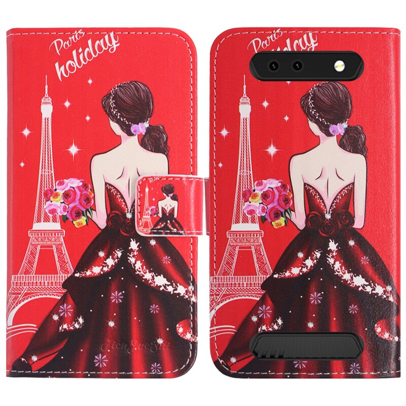 Tienjueshi proteger os desenhos animados adorável design capa de couro caso do telefone para cubot kingkong mini 4 polegada bolsa escudo carteira etui pele