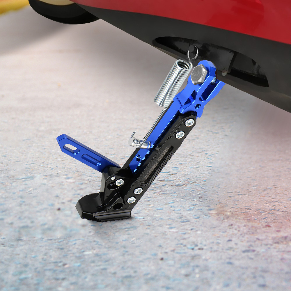 Verstelbare standaard standaard parkeerbeugel motorfiets accessoires voet zijstandaard voor elektrische motorfiets CNC