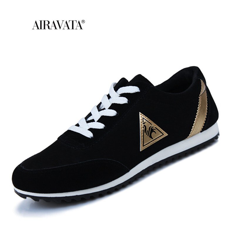 Zapatillas de deporte cómodas transpirables con cordones para caminar, zapatos planos resistentes al desgaste: Black / 39