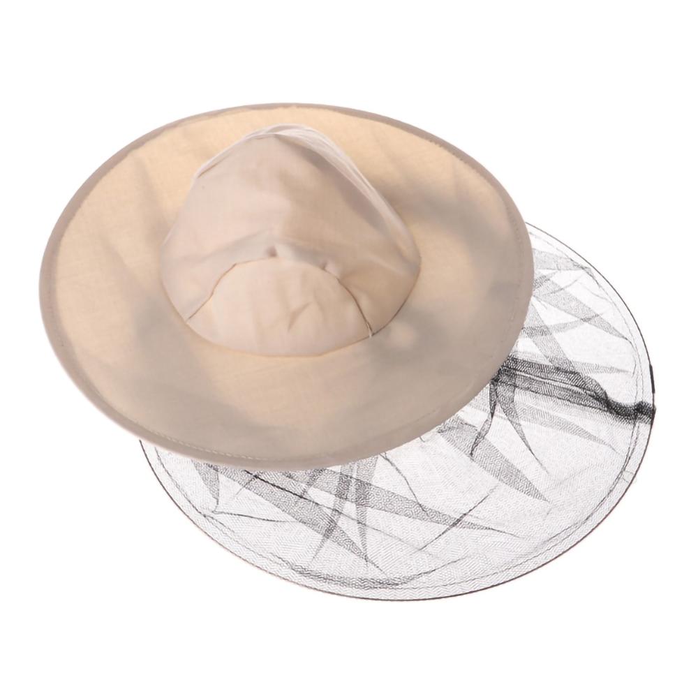 Anti Bee Face Mask Cloth Fabric Net yarn Hat Beekeeping Protector Cap Beekeeper Fly Insect Net