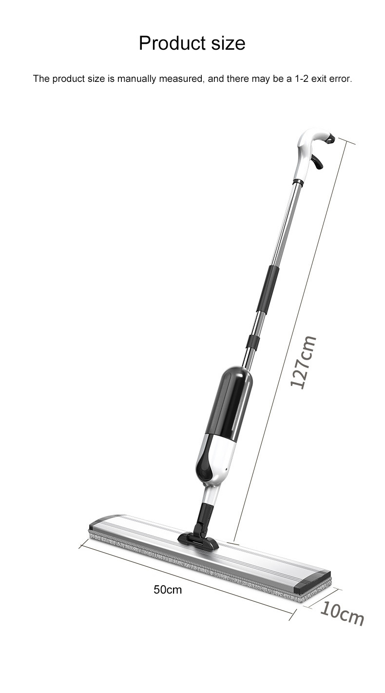 Multifunctional Water Spray Mop Handle Push Steam Cleaner Household Sprayer 360 Degree Rotating Flat Mops Floor Cleaning Tool