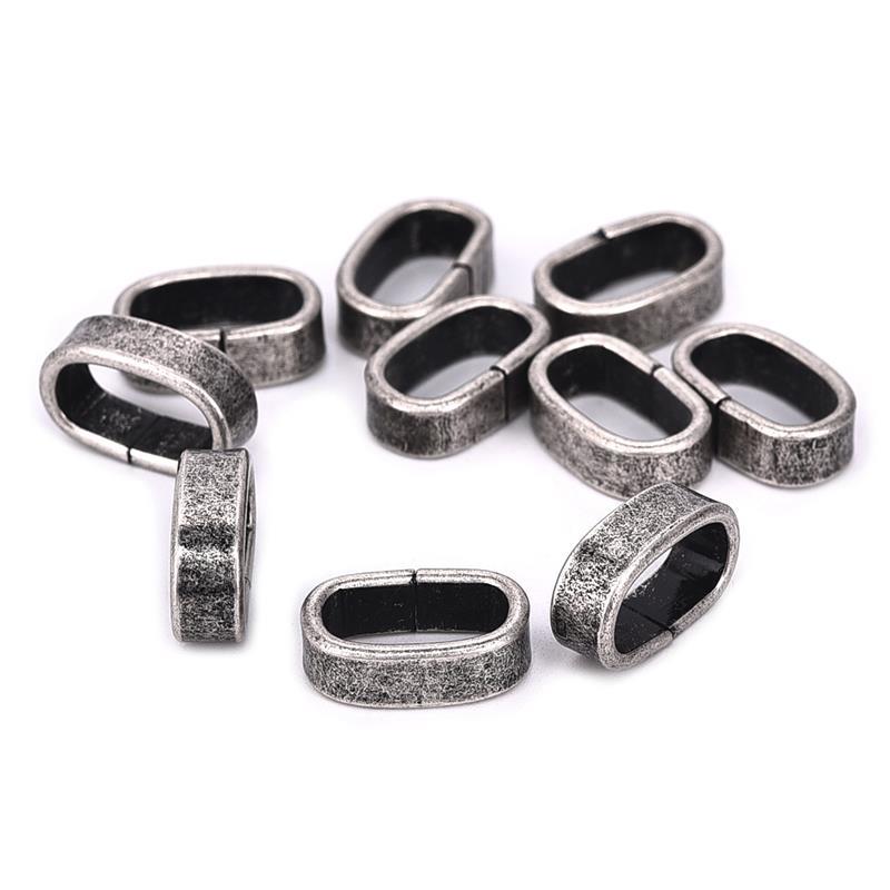 10pcs/lot Stainless Steel European Square Charms Polished Beads Bracelet DIY Jewelry Spacer Bead Hole 12.25x6.7mm: 2