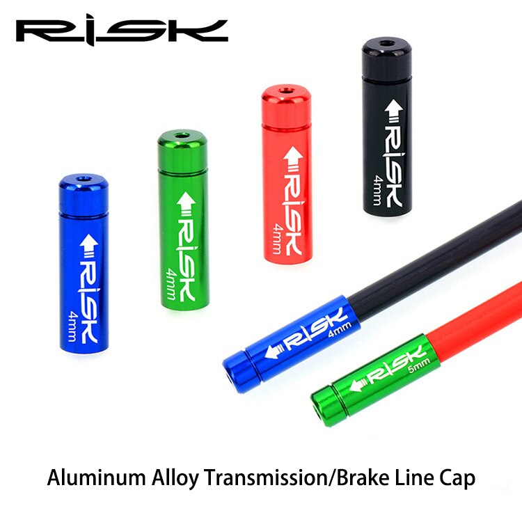 Risico 10 stks/doos Fiets Rem/Versnellingskabel Cap Alumium MTB Racefiets Derailleur Liner Tops Fiets Rem Versnellingskabel end Cap