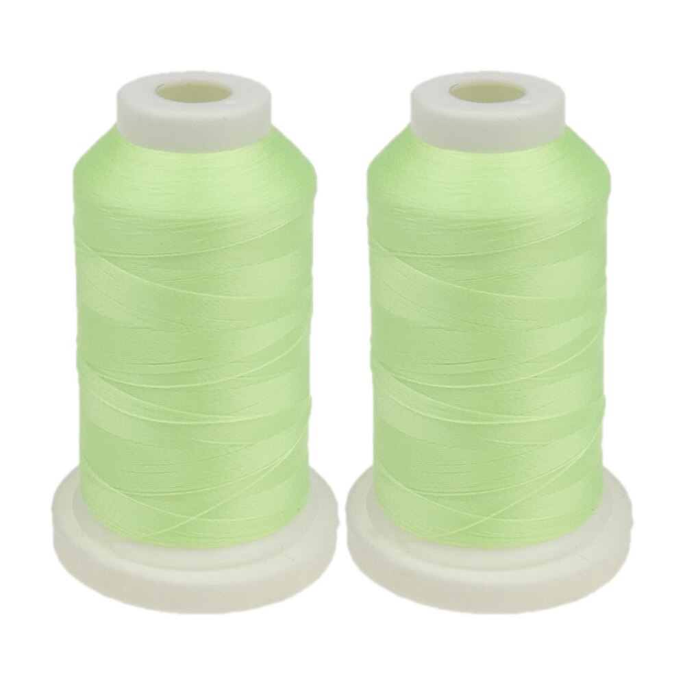 Sanbest Luminous Embroidery Thread Glow In The Dark 800 Meters 150D/2 Polyester Sewing DIY Handmade Cross Stitch Thread TH00057: 2pcs GE09