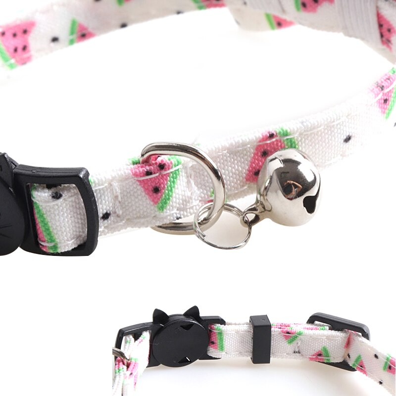 Djur katthalsband söt rosett katt klockhalsband halsband avokado frukt krage pilbåge justerbar små hundar valp halsband katt produkt