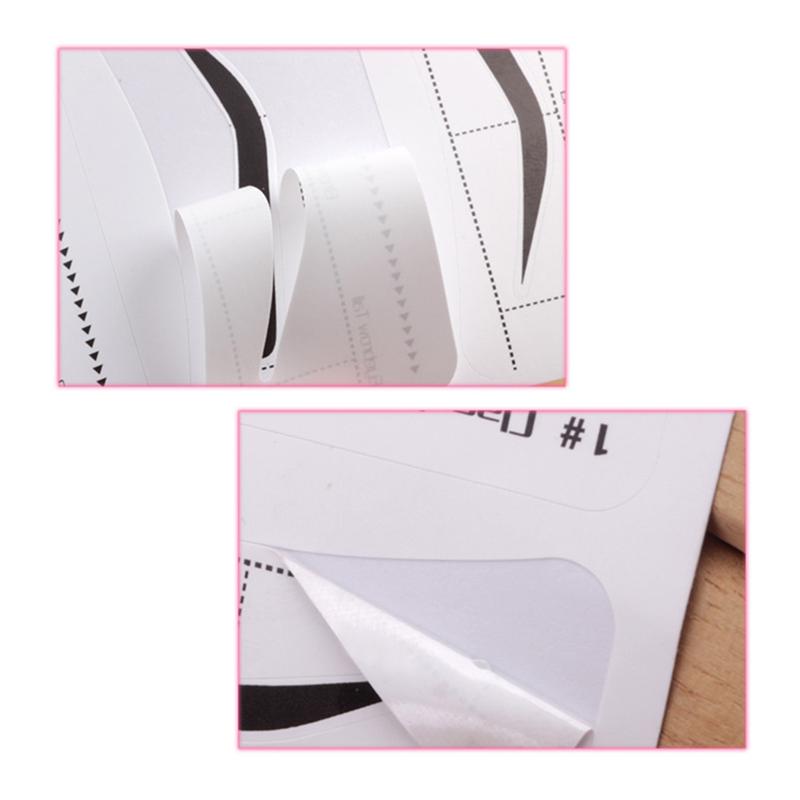 10Pcs Eyebrow Stencils Adhesive Eye Brow Grooming Shaping Templates DIY Makeup Beauty Tools