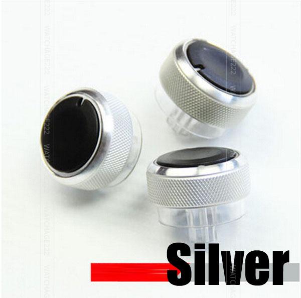Accessoires pour Ford Focus Mondeo interrupteur bouton chauffage climatisation bouton cadrans réaménagement rotatif Mk2 Mk3: sliver
