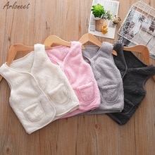 Baby Vest Peuter Baby Kids Jongens Meisjes Winter Warm Solid Jas Uitloper Kleding Vest Baby Jas jas