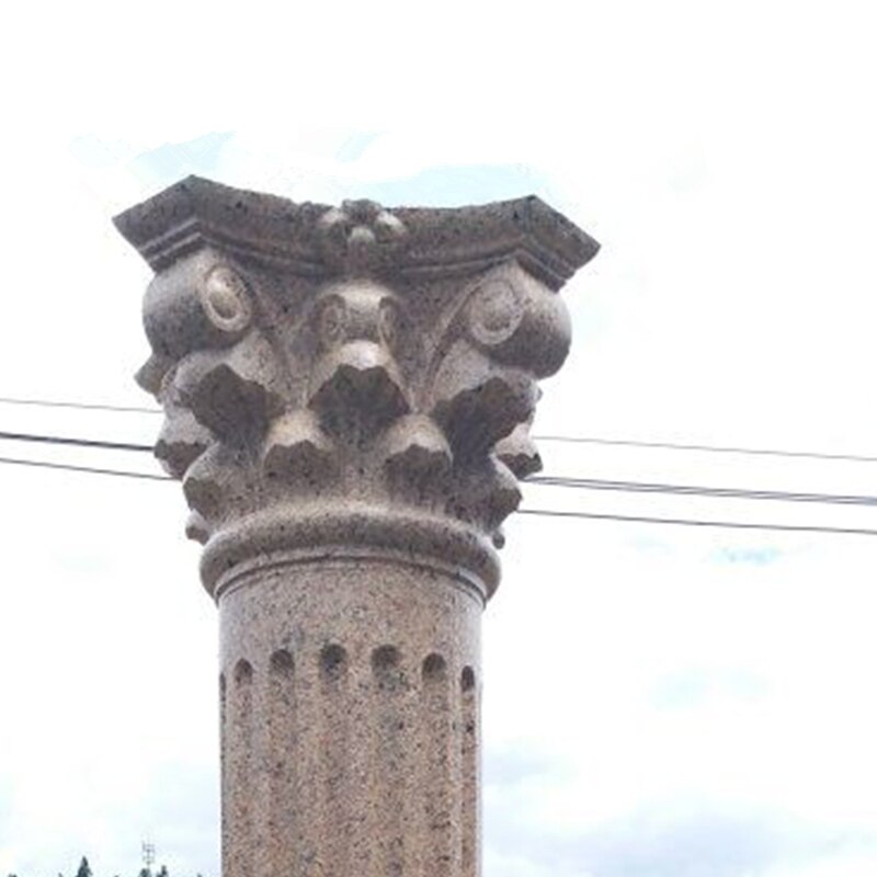 20cm /7.87in Wedding Column Tools ABS Plastic Durable Round Concrete Pedestal Column Mold with Beak, Leaves &Plain Embossing