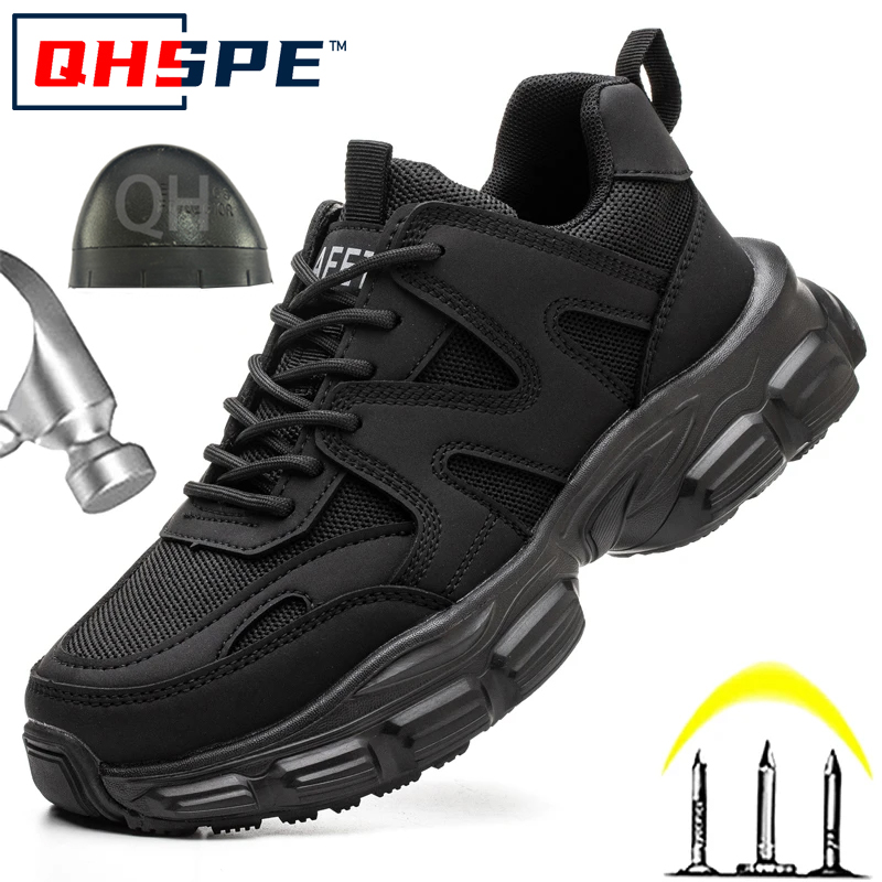 Protective Shoes For Women Men Work Sneakers Safety Shoes Anti-smash Anti-puncture Indestructible Shoes Work Boot