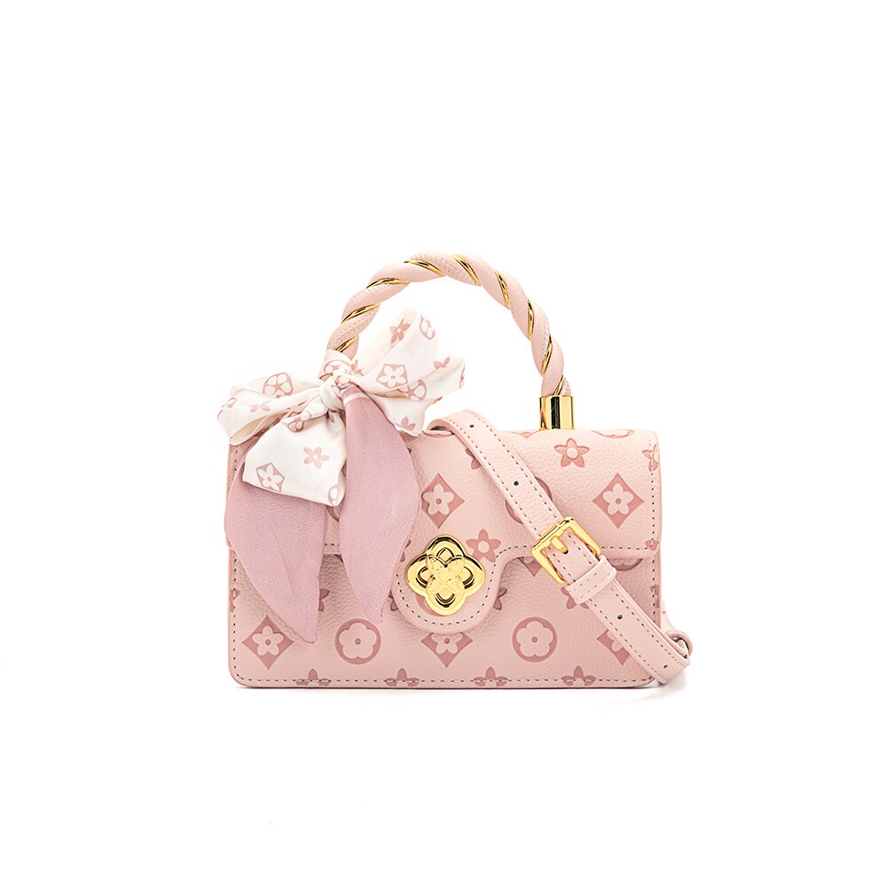 Umhängetasche bolso elegante de mujer min blumendruck handtasche umhängetasche: Rosa