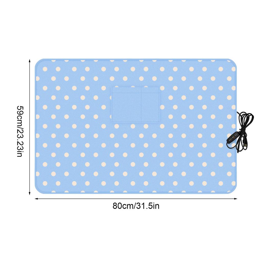 Elektrische Decke Beheizt USB Auto Heizung Decke Knie Pad Schal Wärmer Elektrische Heizung Decke warm Beheizt Plaid warm Halten: Blau